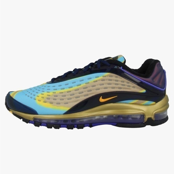 NIKE AIR MAX DELUXE- Midnight Navy-Laser Orange SZ- WOMENS 9.5 - Picture 1 of 5